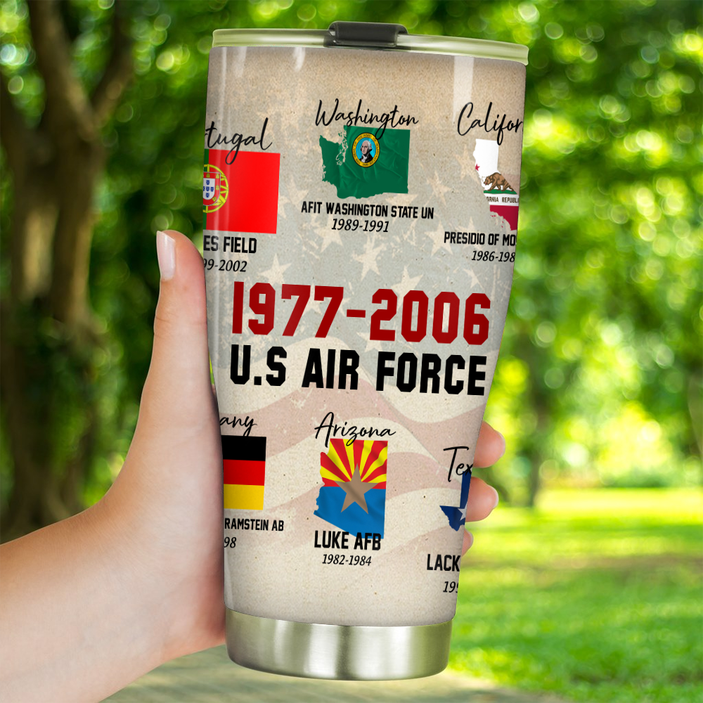 Veteran Custom Tumbler Home Is Where The Military Send Us Personalized Gift