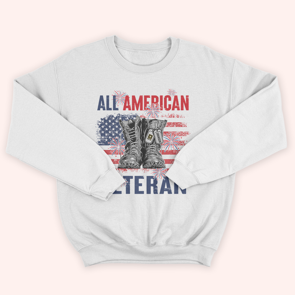 Veteran Custom Shirt All American Veteran Personalized Gift