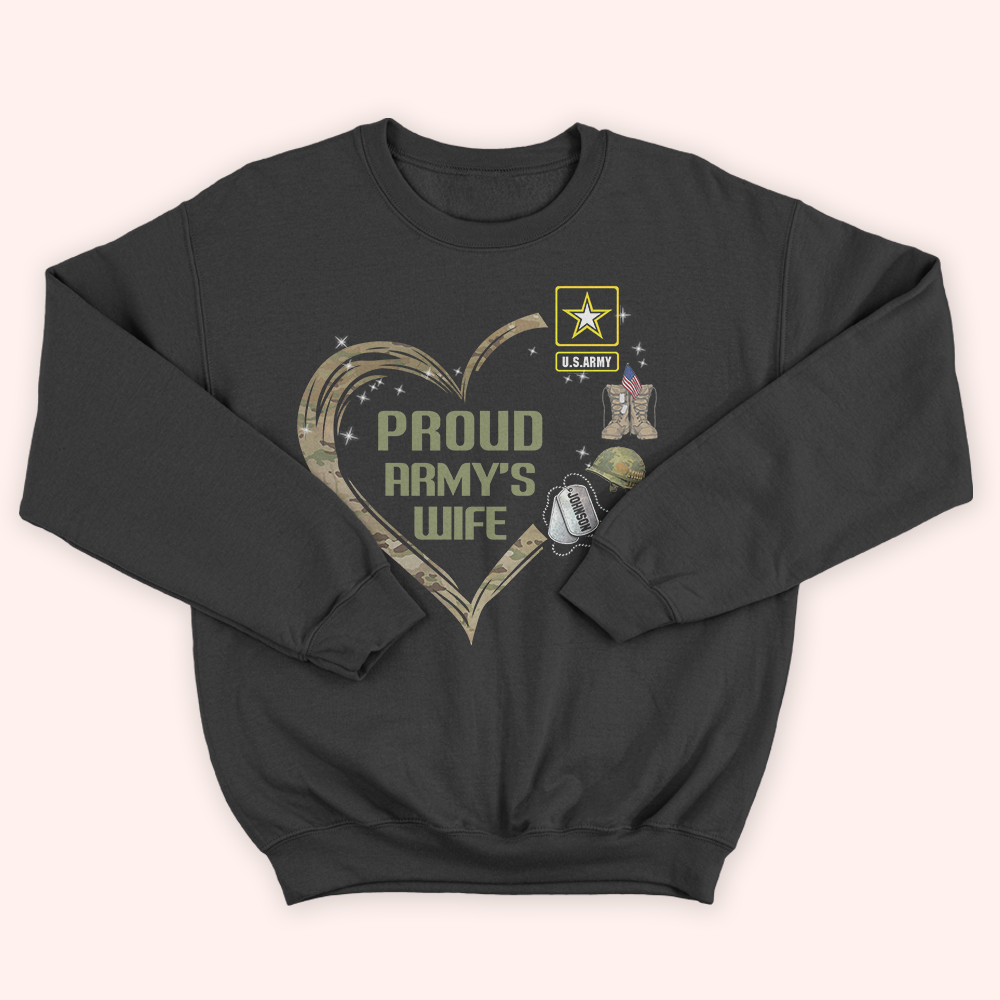 Veteran Custom Shirt Proud Army's Daughter Personalized Gift for Father's Day