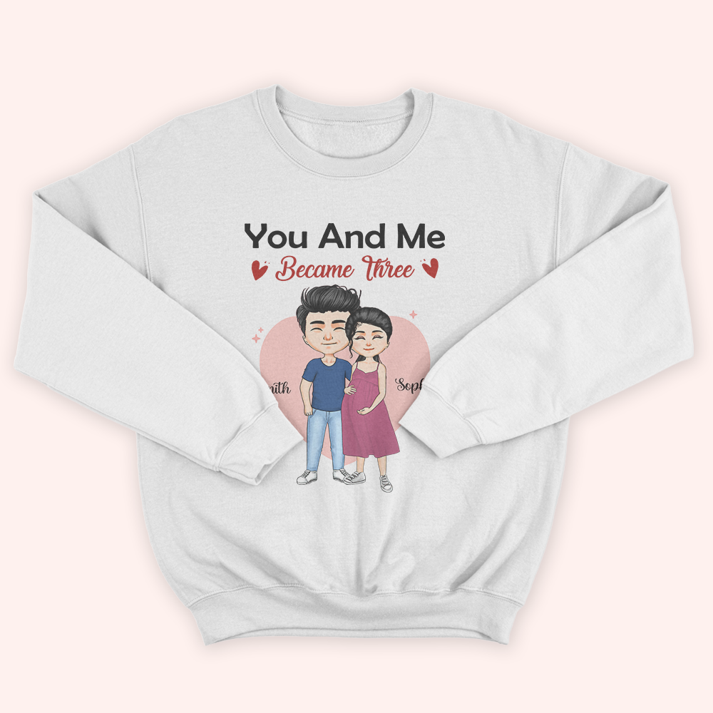 Husband Wife Custom Shirt Pregnant Gift For Couple