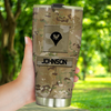 Army Veteran Custom Tumbler Division And Rank Personalized Gift