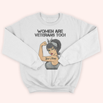 Female Veteran Custom Shirt Women Are Veterans Too Personalized Gift
