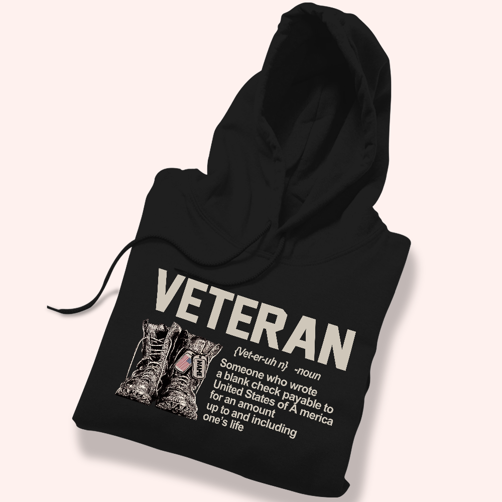 Veteran Custom Shirt What is a Veteran Personalized Gift