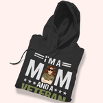 Veteran Custom Shirt I'm A Mom And A Veteran Nothings Scares Me Personalized Gift