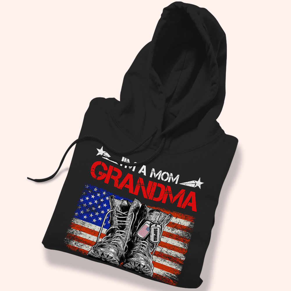 Female Veteran Custom Shirt I Am A Mom Grandma And A Veteran Personalized Gift