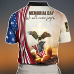 Veteran Custom Polo Shirt One Nation Under God Personalized Gift for Memorial Day