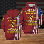 Army Veteran Custom Shirt I Didn't Go To Harvard I Went To Vietnam Personalized Gift