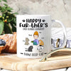 Cat Dad Custom Mug Happy Further&#39;s Day Human Servant Now Feed Us Personalized Gift