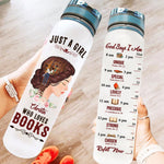 Book Lover Custom Tracker Bottle God Says I Am Personalized Gift