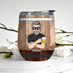 Retired Custom Wine Tumbler The Legend Has Retired Personalized Retirement Gift