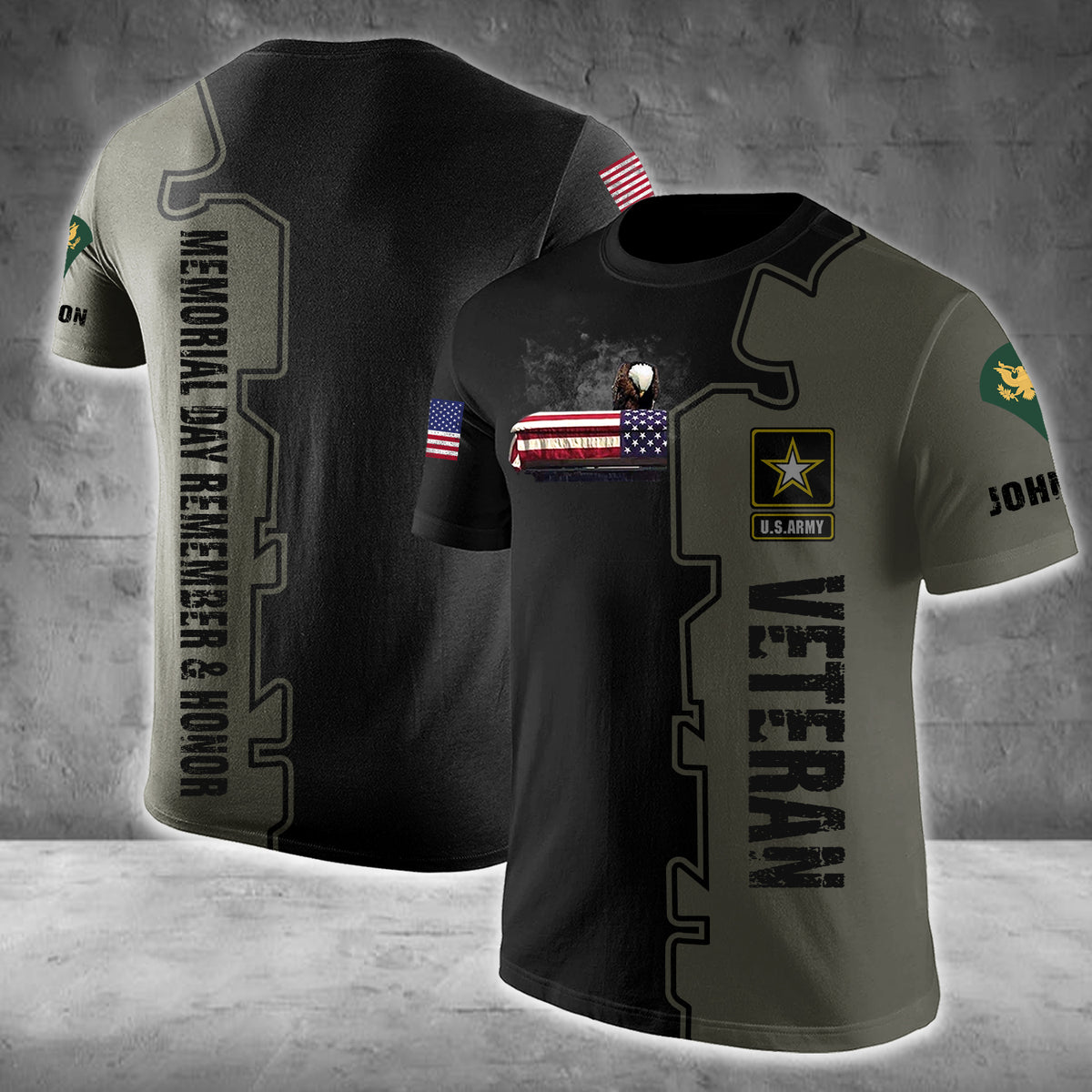 Veteran Custom All Over Printed Shirt Personalized Gift For Memorial Day