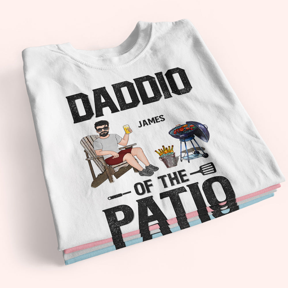 Dad Custom Shirt Daddio Of The Patio Grilling BBQ Personalized Father's Day Gift