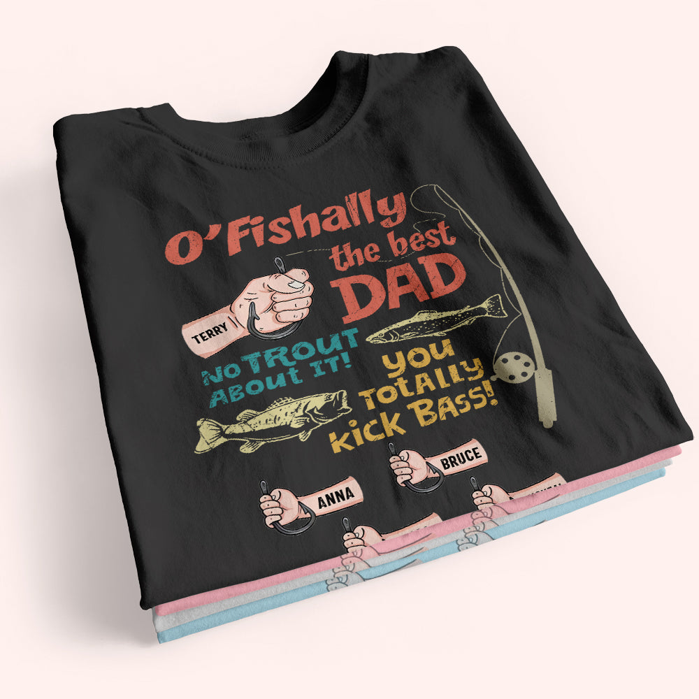 Personalized Father's day shirt - Personalized Fishing Custom T Shirt, We  Hooked The Best Dad No Trout About It Shirt, Best Gift Ever, Gift For Him