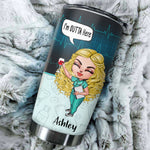 Retired Nurse Custom Tumbler Wise Woman Once Said I'm Outta Here And Lived Happily Ever After Personalized Retirement Gift