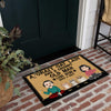 Cat Custom Doormat A Crazy Cat Lady And A Grumpy Old Man Live Here Personalized Gift