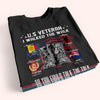 Veteran Custom Shirt I Walked The Walked So You Could Talk The Talk Personalized Gift For Dad Grandpa Husband