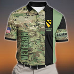 Army Veteran Custom Polo Shirt Personalized Gift