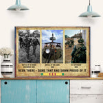 Vietnam Veteran Custom Poster Been There Done That and Damn Proud Of It Personalized Gift