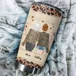 Mother Custom Tumbler Perfect Mother Daughter Relationship Leopard Personalized Gift