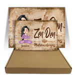 Yoga Room Custom Metal Sign The Zen Den Meditation In Progress Personalized Gift