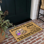 Grandparents Custom Doormat Where Memories Are Made Grandkids Are Spoiled Personalized Gift