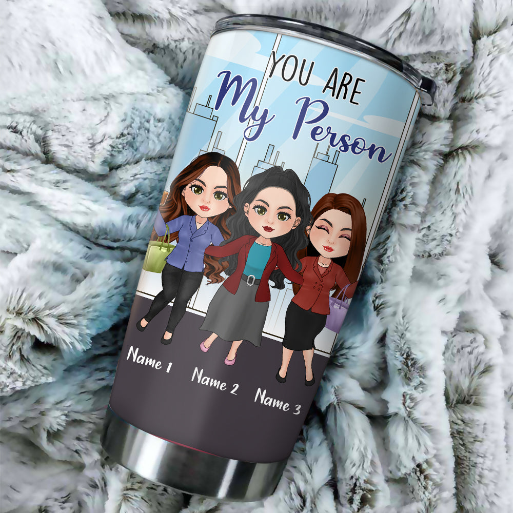 Coworker Custom Tumbler Work Friends Are Irreplaceable Personalized Colleague Gift