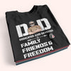 Veteran Custom Shirt Dad Dedicated And Devoted Personalized Gift