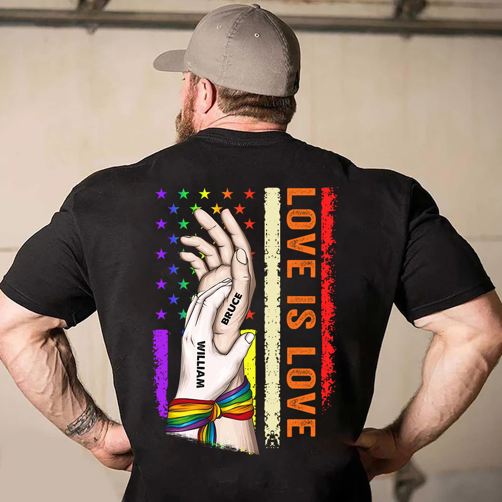 LGBT Custom Shirt Love Is Love Personalized Gift