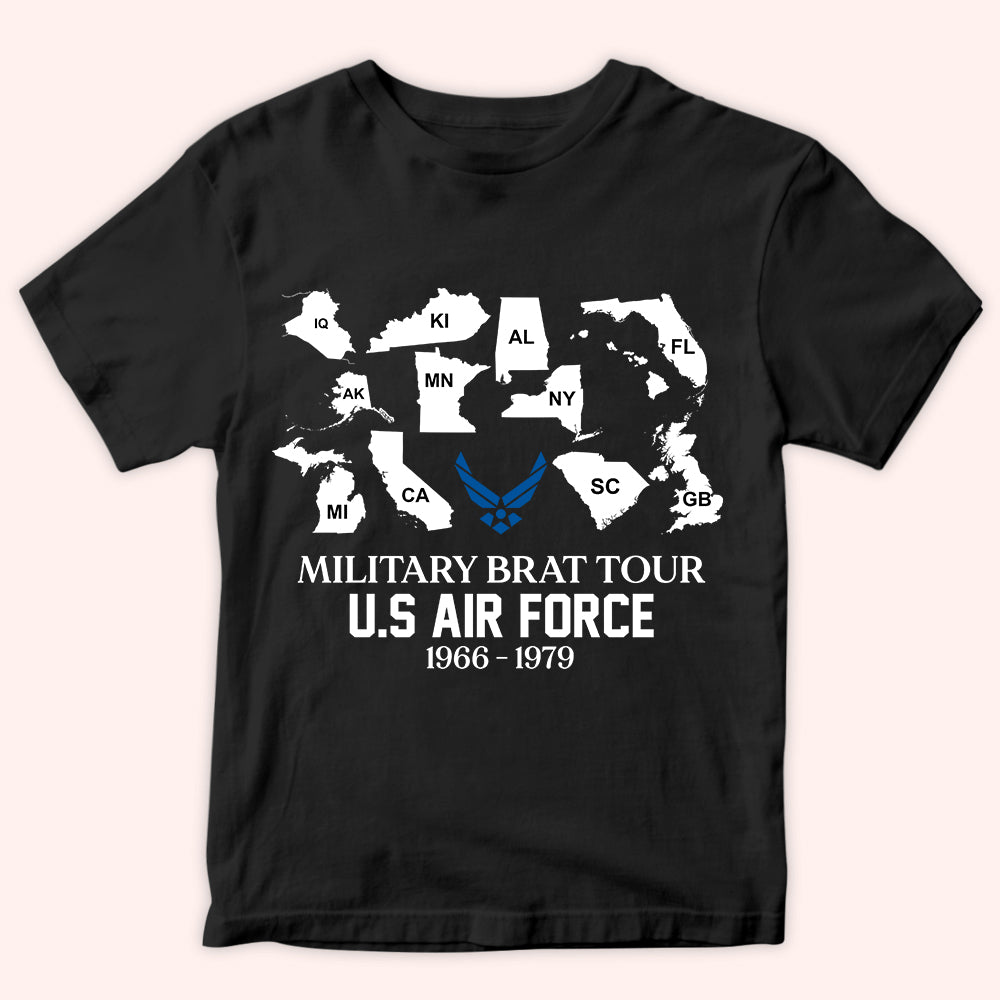 Veteran Custom Shirt Military Brat Tour Personalized Gift