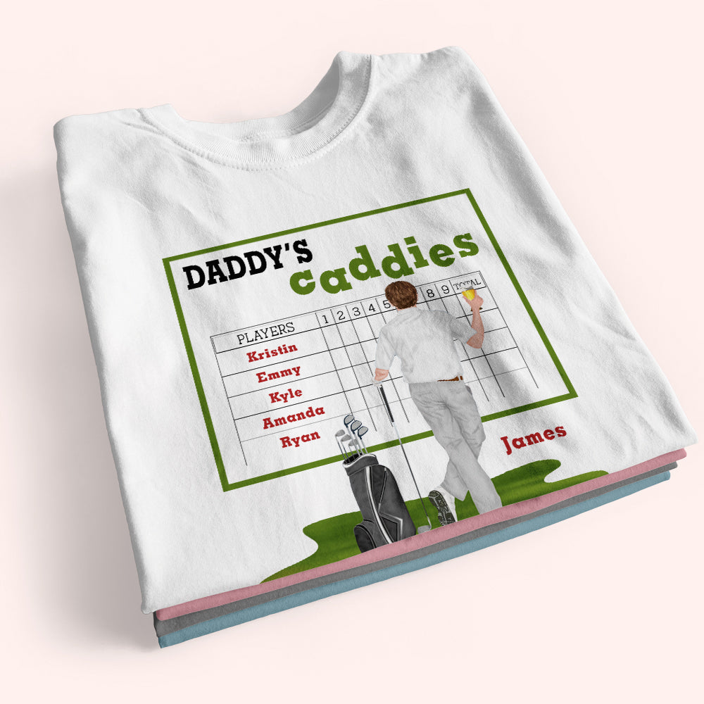 Golf Custom Shirt Dad's Caddies Personalized Gift