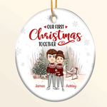 Couple Custom Ornament First Christmas Together Personalized Gift