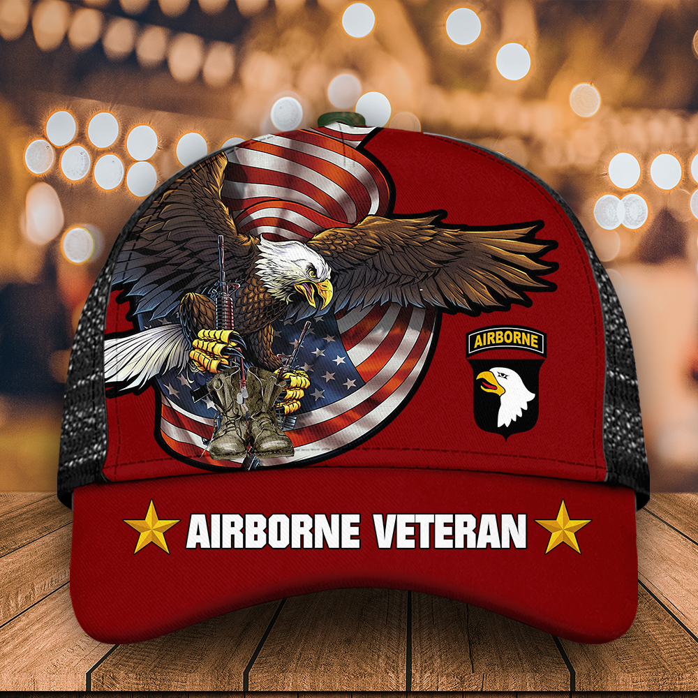 Veteran Custom Division Cap Proudly Served Personalized Gift