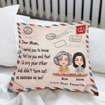 Mother Daughter Custom Pillow Sorry Your Other Kids Didn't Turn Out As Awesome As Me Personalized Gift