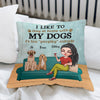 Dog Custom Pillow I Like To Stay At Home With My Dogs Personalized Gift