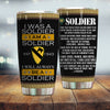 Army Veteran Custom Tumbler Always Be a Soldier Personalized Gift