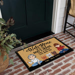 Dog Custom Doormat Welcome To The Dog's House Human Live Here Too Personalized Gift