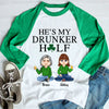 Couple Custom Shirt She&#39;s My Drunker Half Patrick&#39;s Day Personalized Gift
