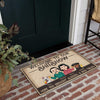 Dog Family Custom Doormat Welcome To Our Shitshow Hope You Brought Alcohol &amp; Dog Treats Personalized Gift
