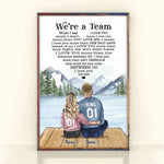 Couple Custom Poster We're A Team I Love You The Most Personalized Anniversary Gift For Her Him