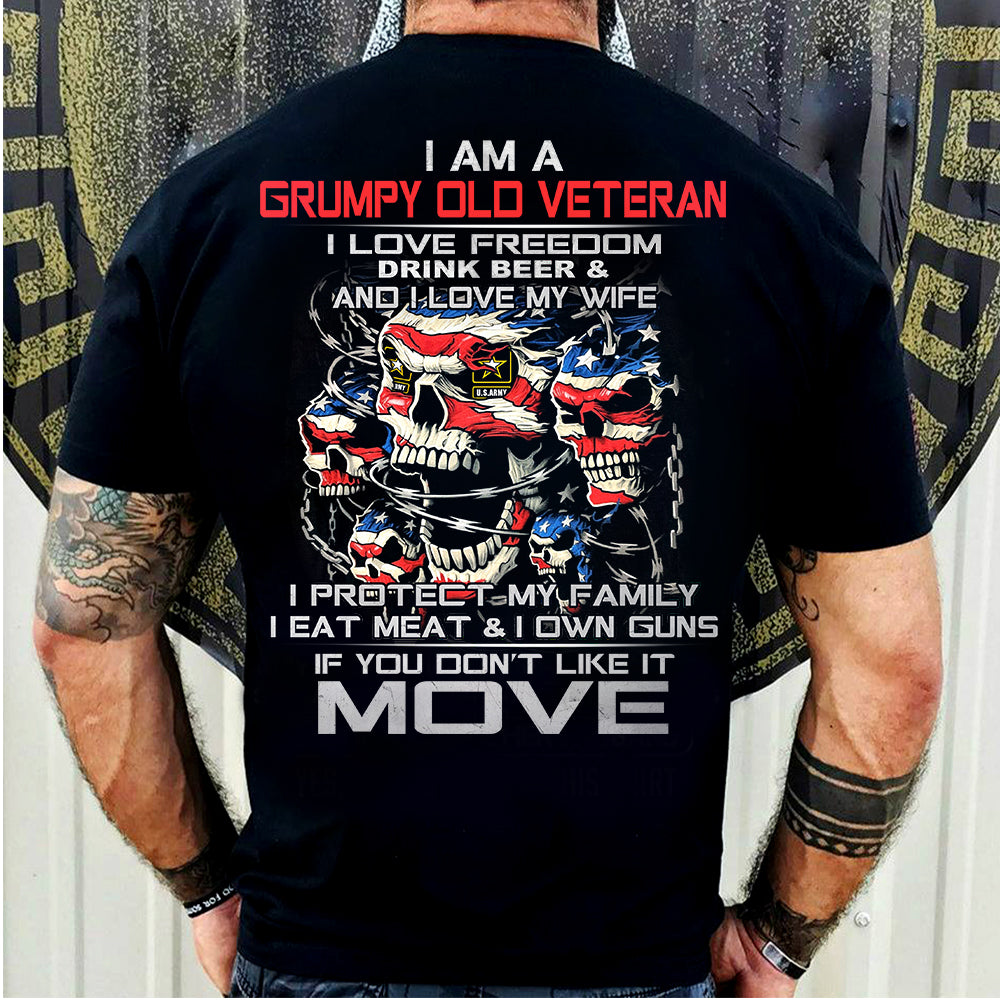 Veteran Custom Shirt I Am A Grumpy Old Veteran Personalized Gift