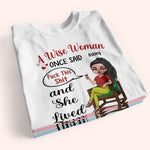 Woman Custom Shirt A Wise Woman Once Said Fuck This Shit And She Lived Happily Ever After Personalized Gift