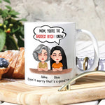 Mom Daughter Custom Mug You're The Baddest Bitch I Know Personalized Gift