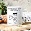 Dad Custom Mug Thanks For Not Hitting It And Quitting It Personalized Father&#39;s Day Gift