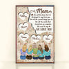 Mother Daughter Custom Poster Thank You We Love You Mom Personalized Gift