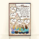 Mother Daughter Custom Poster Thank You We Love You Mom Personalized Gift