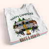 Camping Couple Custom Shirt Happy Camper Adventuring Together Since Personalized Gift