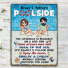 Pool Custom Metal Sign Family Pool Rule Funny Personalized Gift