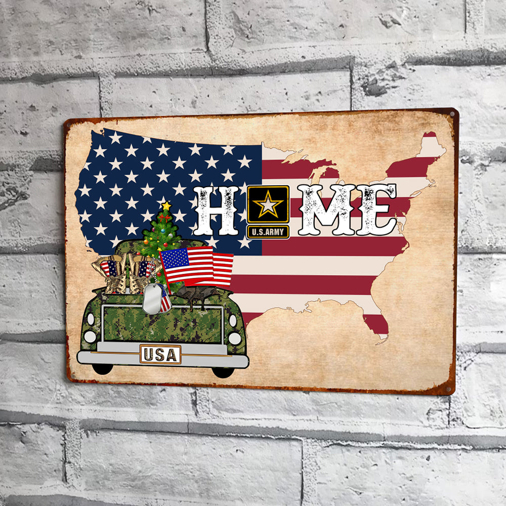 Veteran Custom Metal Sign For Family Personalized Gift