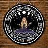 Witch Custom Round Sign Now Is The Time This Is The Hour Personalized Gift