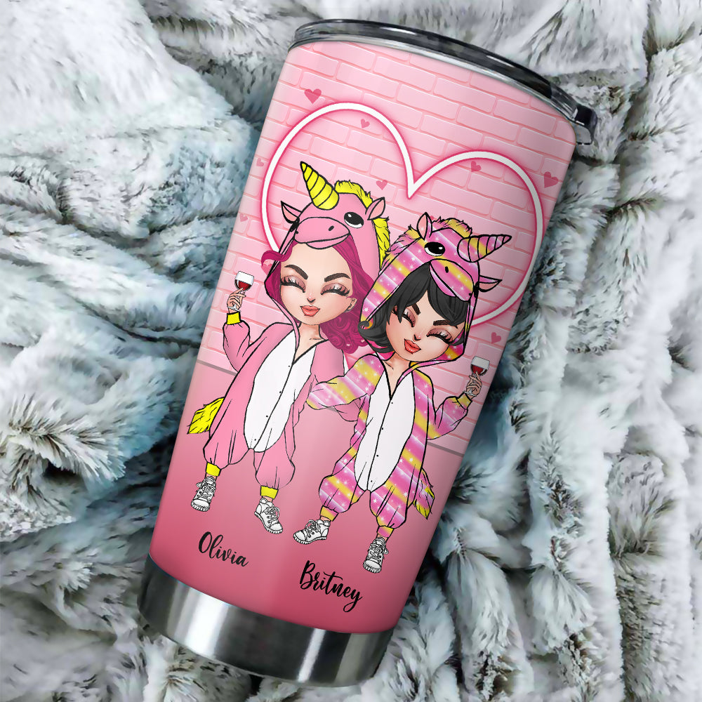 Bestie Custom Tumbler You Think I'm Crazy Should See Me With My Best Friends Personalized Gift